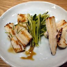 あなごをタレと塩で