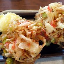 かき揚げと玉子天