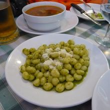 バジルのニョッキ