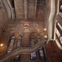 展望台まで登る階段です