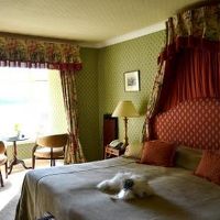 愛らしくゴージャスな内装の客室