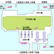 桃園空港第１ターミナル・バス乗り場が地下に移動