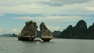 ジャンク船がひしめき合うさまは壮観
