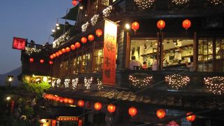 九分の有名茶芸館。とっても雰囲気良いです。