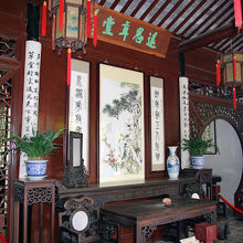 退思草堂は庭主の書斎だったところ