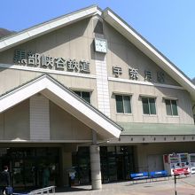 黒部峡谷鉄道本線の宇奈月駅（うなづきえき）