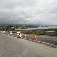アリィドライブ３・１１震災後の津波のため道が工事中