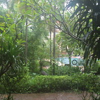 部屋のドアを背にした景観