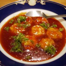 海老のチリソース ＄１１．５０−⇒￥９７７− 