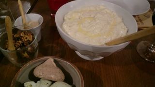 デザートのライスプディングが名物！