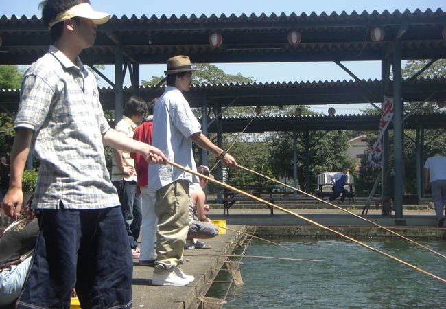 綺麗なお水の釣りぼり