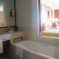 ガラス窓は、レール戸でベットから見えなくできます