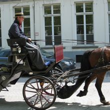 馬車が行き交う☆