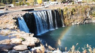 あちこちから眺められる滝