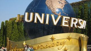 ユニバーサルスタジオジャパンに家族で飛んで行った。