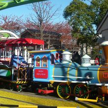 豆汽車。平日は空いていて貸切列車でした。