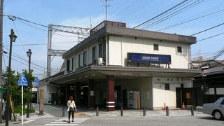 伏見の徒歩観光に便利な中書島駅（ちゅうしょじまえき） 