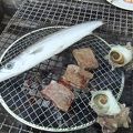 海を見ながら海鮮バーベキュー