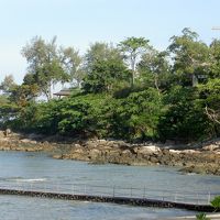 ホテル内の海岸線（北側）を臨む