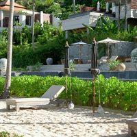 海岸から見たホテル内の一部