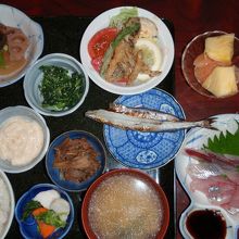 きす？さより？の一夜干しの定食