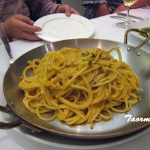 生うにパスタ　見た目はアレ？味はＧｏｏｄです