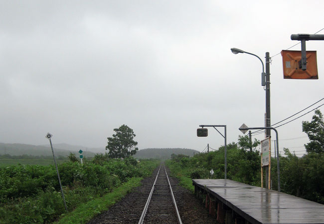 まさに北の果ての大地にある無人駅