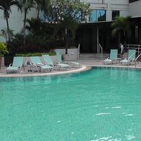 プール。広くはないけれど、一応ジャグジーもあり。