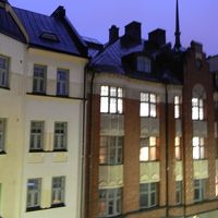 早朝３階の部屋からの眺め