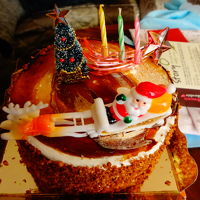 commodoreサービスのクリスマスケーキ!!