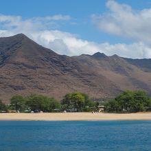オアフ島西海岸ののんびりした風景。