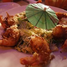 海老のフライ。