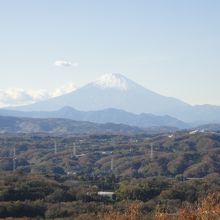 展望台から見えた富士山