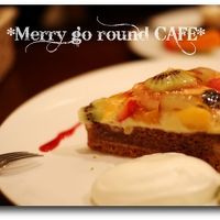 萌木の村の中にあるカフェにて