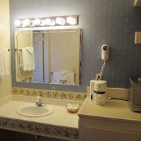 コーヒーメーカー、電子レンジ、ドライヤーがあります