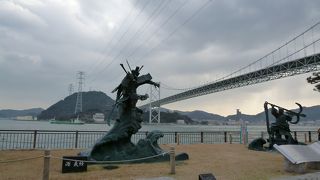 関門橋がきれいに見えます