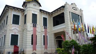 独立宣言の様子が展示されている。