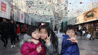 ショッピングはもちろん、水族館やキムチ博物館もあり