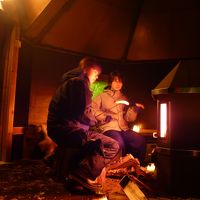 コタ(小屋)の中