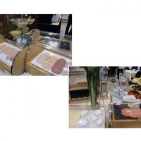 朝食；ハム達・チーズ・サーモン・フルーツ