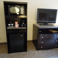 レンジにコーヒーメーカー