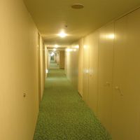 部屋への廊下です