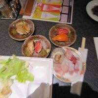 地元の食材たっぷりのバイキング