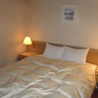 ダブルベットルーム。狭いけど、泊まるだけなら充分