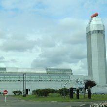 展望台の上はイクラがモチーフ