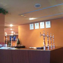 地ビールのサーバー。ショップでお土産も購入できます