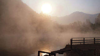 早朝の金燐湖は　最高