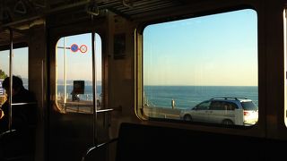 がたごと海を見ながらぼーっとゆられて