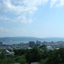 松江城から見る宍道湖