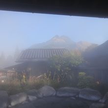 露天風呂から